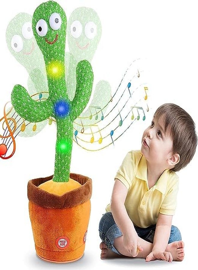 TECH LOGO ELECTRONICS Dancing Cactus Talking Toy, Musical Puppet, Wriggle & Singing Recording Toy Repeat What You Say,Voice Repeat Speaking Toy,Talking Toys for Kids, Girls, Boys - Image 1